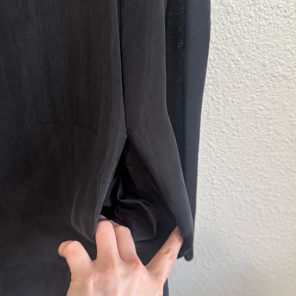 NWT Cos Womens‎ Size 6 Black Sheath Drape Neck Dress Office Preppy Minimal Boho - Picture 9 of 12